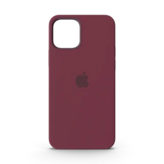 iPhone 12 Silicone Case with MagSafe Plum