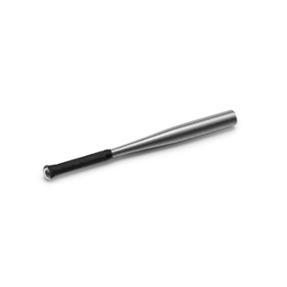 Metal Baseball Bat, green, pack of 10