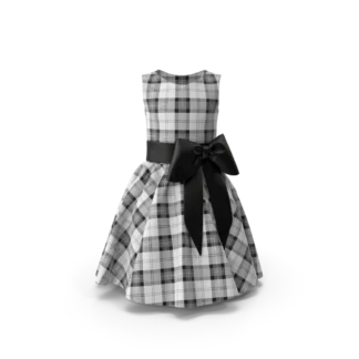 Tartan Dress, olive, L