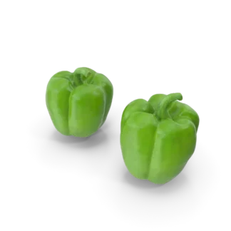 Green Bell Pepper, 250 g, case of 48