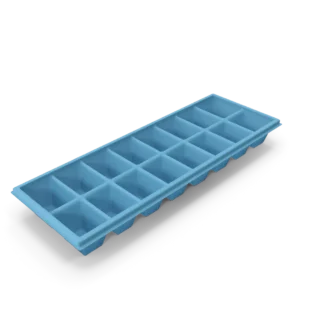 Ice Cube Tray, white, set of 12