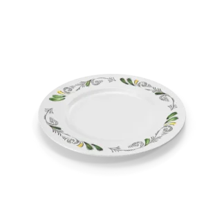 Plate, sage, set of 2