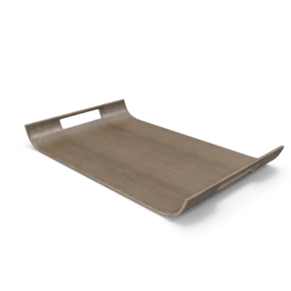 Tray, grey, set of 4